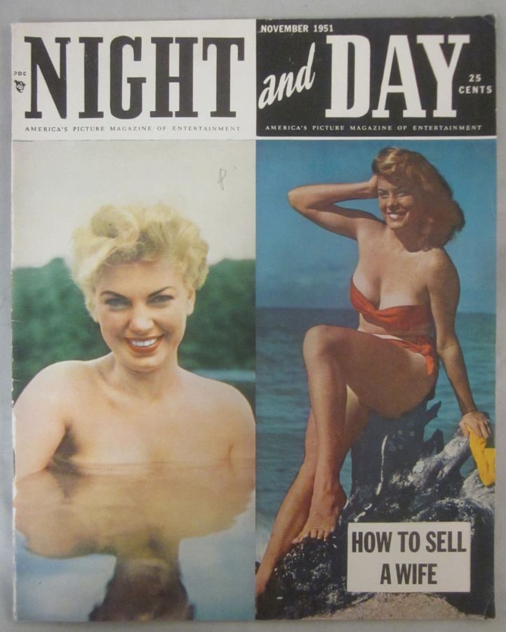 NIGHT AND DAY magazine side cover November 1951