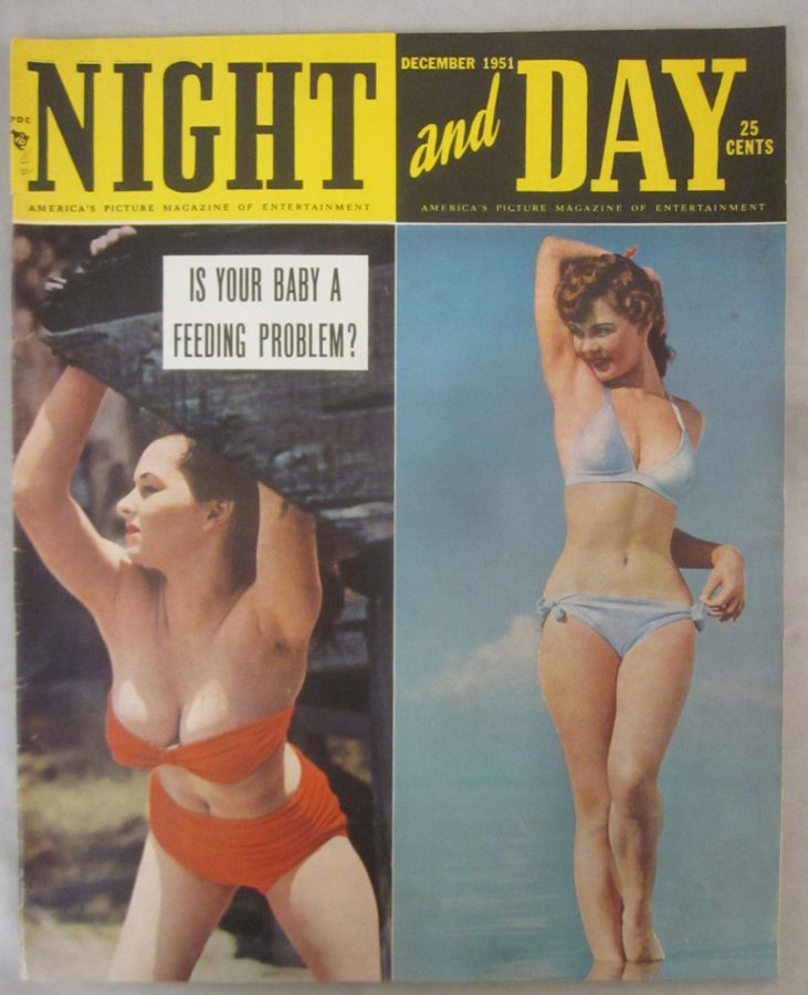 NIGHT AND DAY magazine side cover December 1951