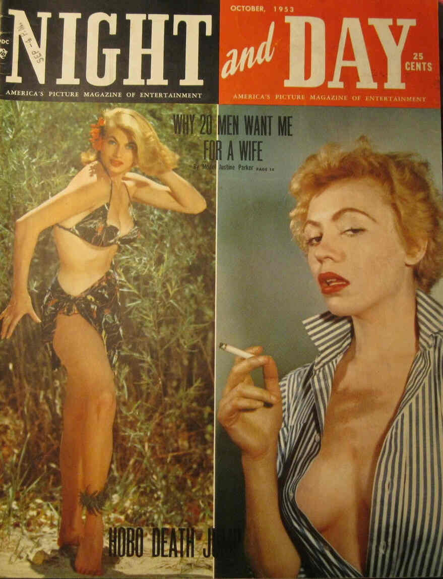 NIGHT AND DAY magazine side cover October 1953