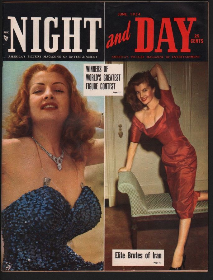 NIGHT AND DAY magazine side cover June 1954