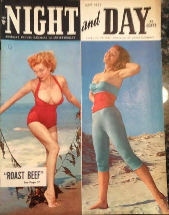 NIGHT AND DAY magazine side cover June 1955