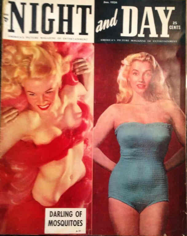 NIGHT AND DAY magazine side cover January 1956