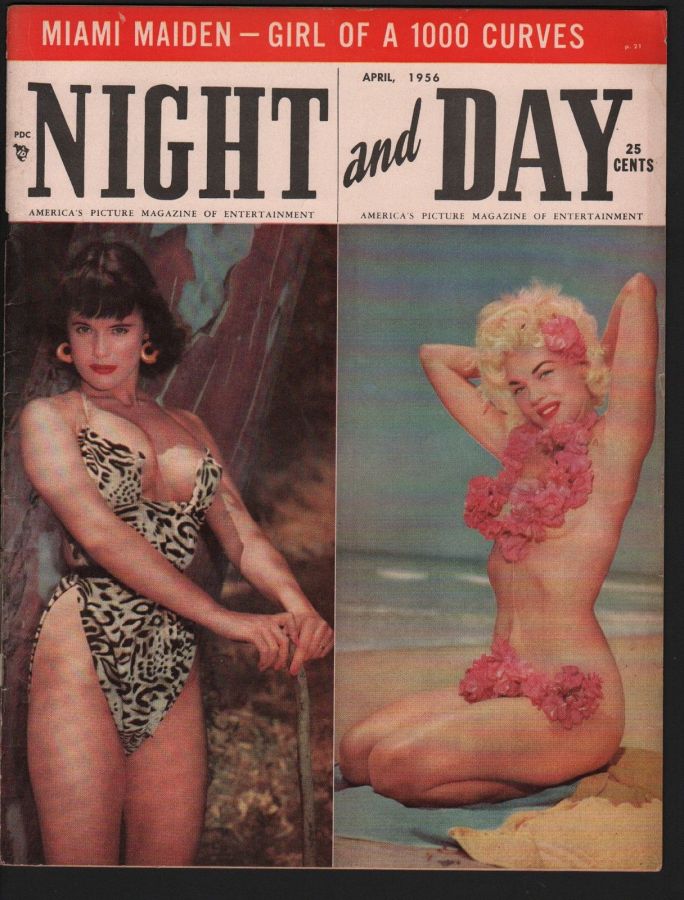 NIGHT AND DAY magazine side cover April 1956