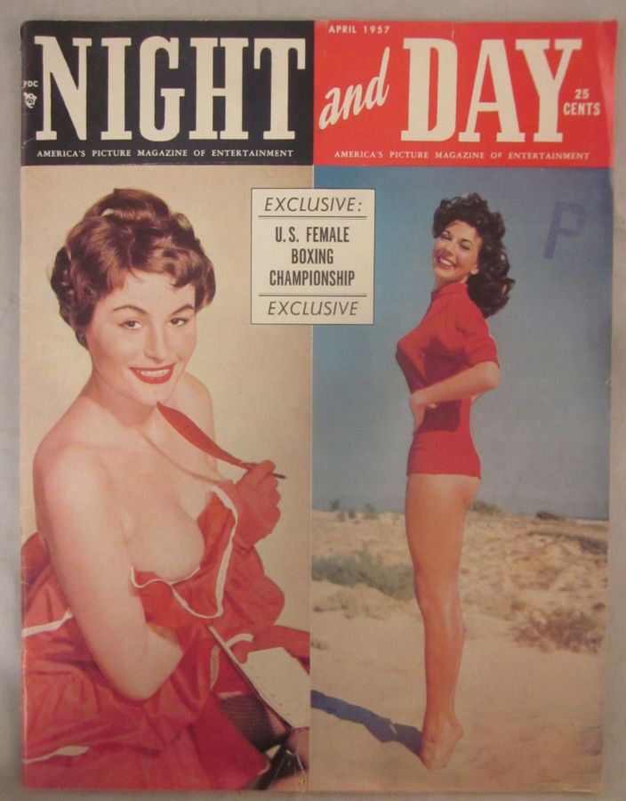 NIGHT AND DAY magazine side cover April 1957