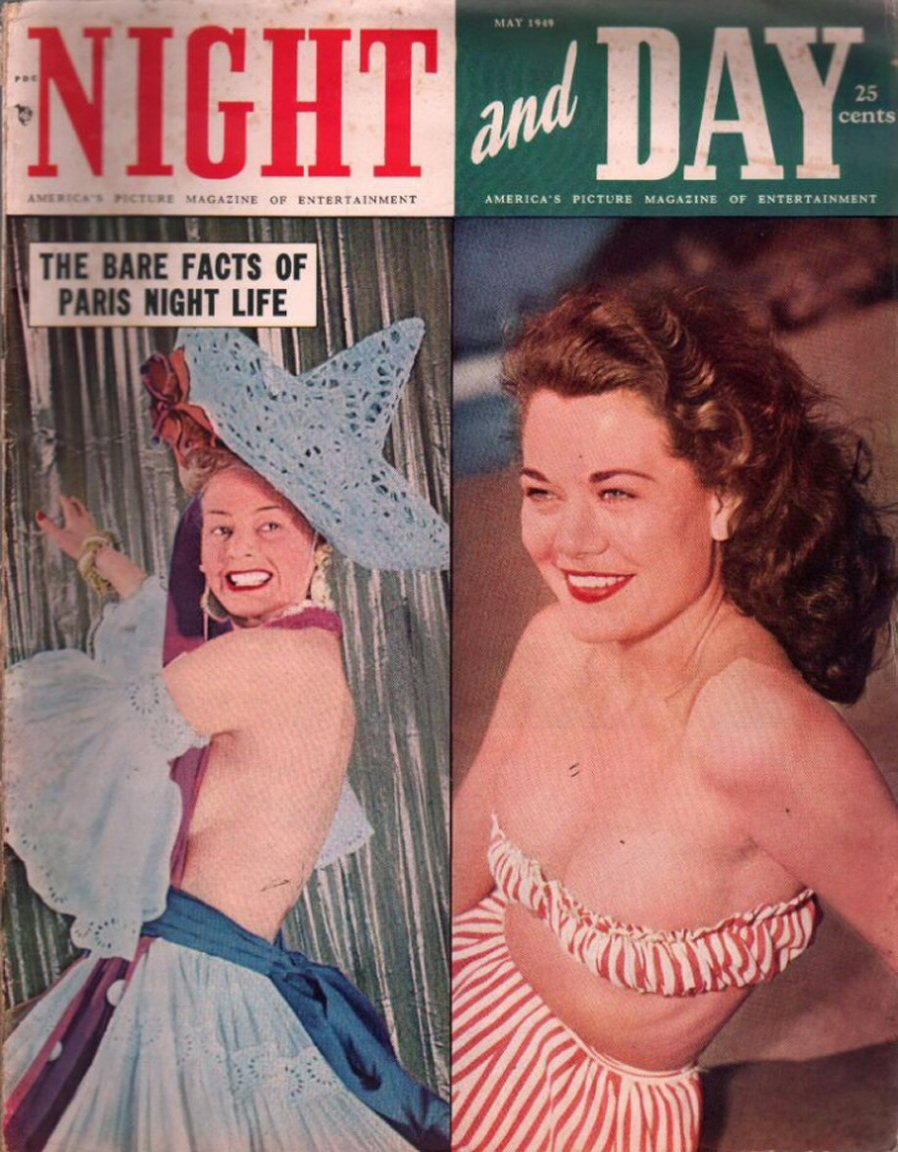 NIGHT AND DAY magazine side cover Issue 4  May 1949