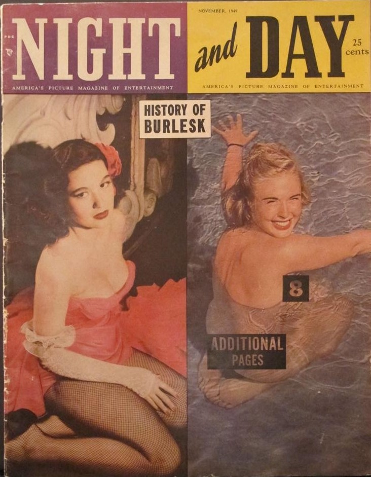 NIGHT AND DAY magazine side cover  November 1949