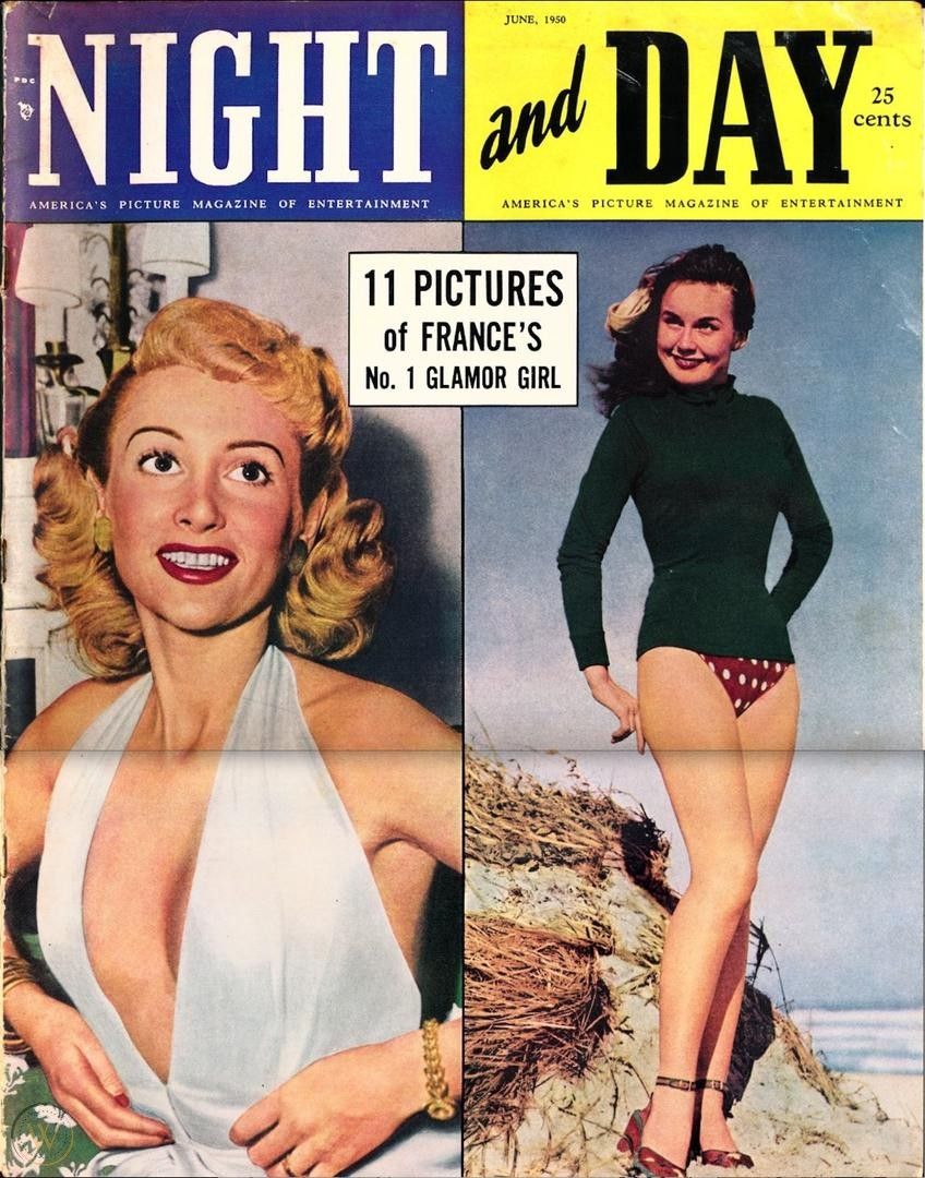 NIGHT AND DAY magazine side cover  June 1950