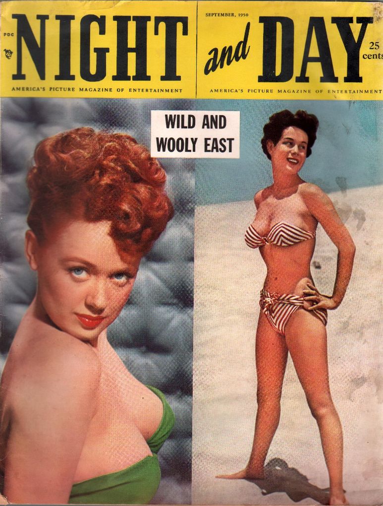 NIGHT AND DAY magazine side cover  September 1950
