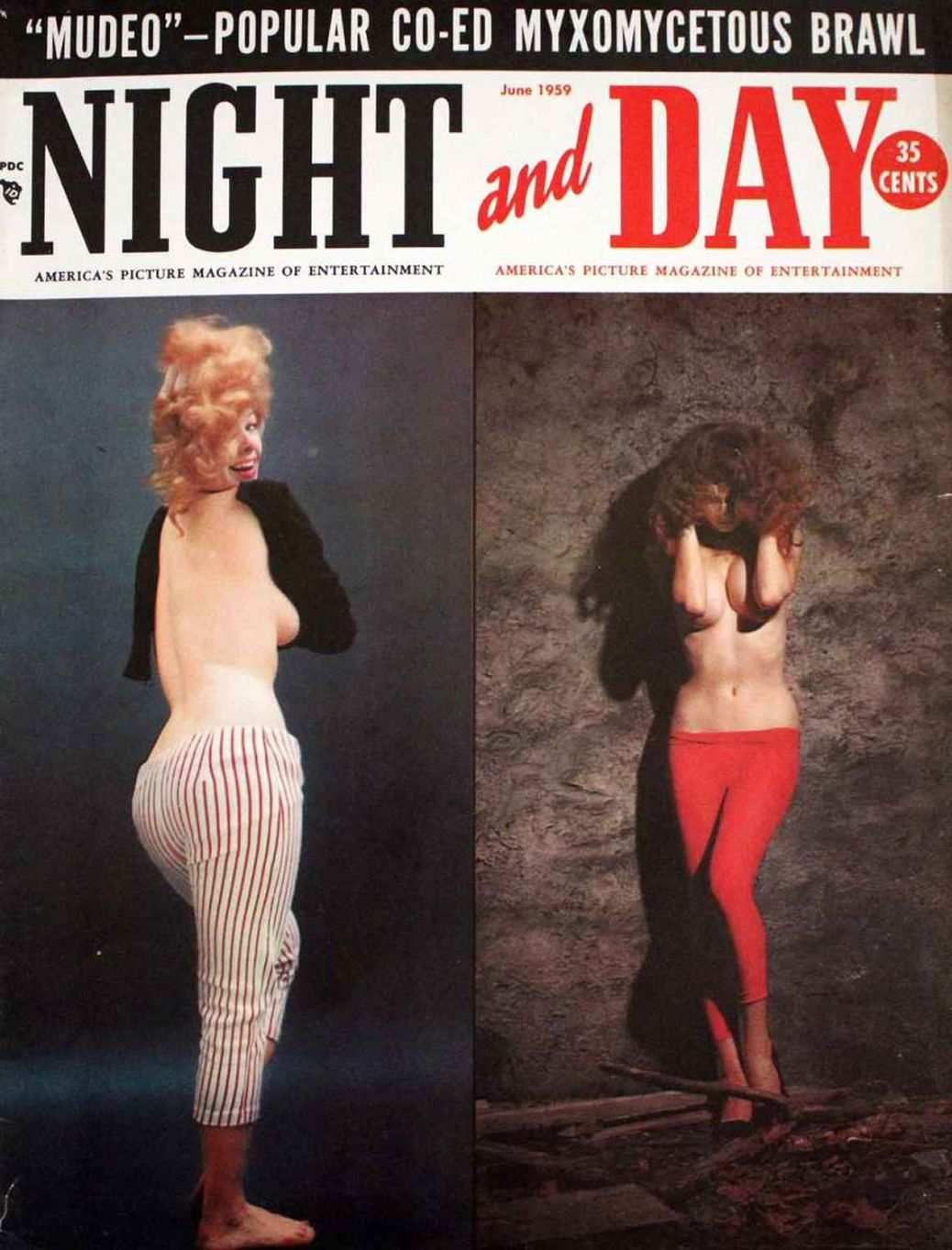 NIGHT AND DAY magazine side cover  June 1959