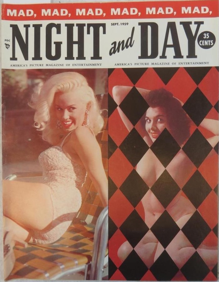 NIGHT AND DAY magazine side cover  September 1959