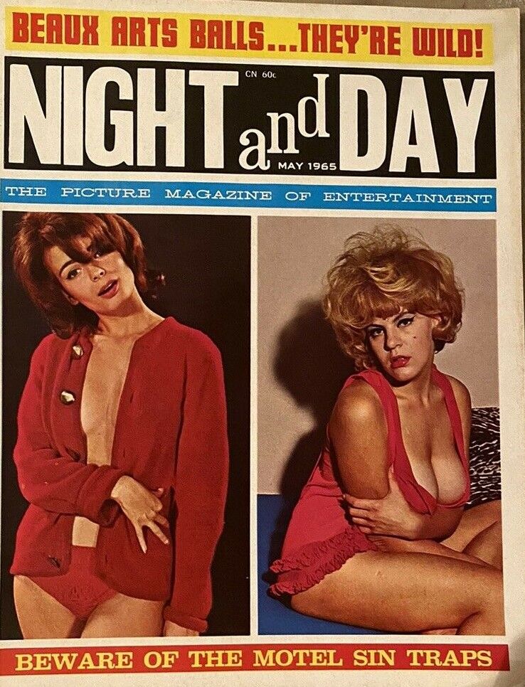 NIGHT AND DAY magazine side cover  Vol 1 # 7  May 1965