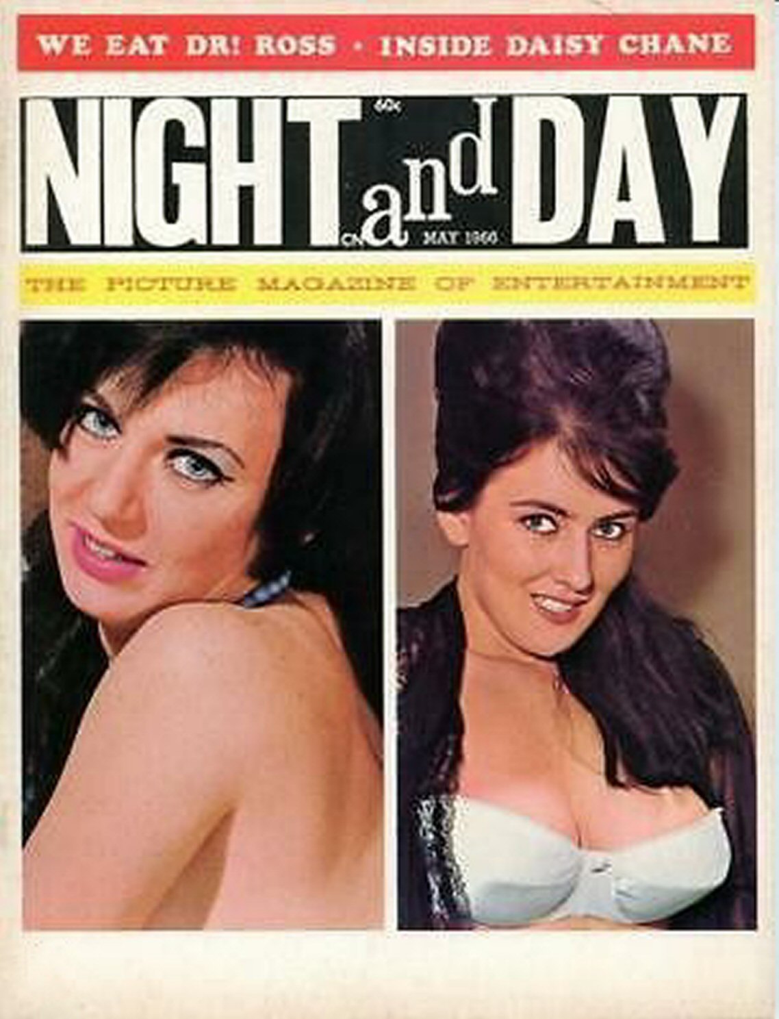 NIGHT AND DAY magazine side cover  Vol 2 No  9  May 1966