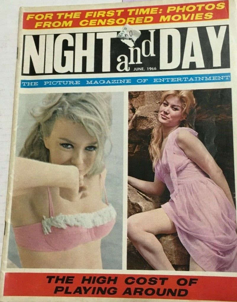 NIGHT AND DAY magazine side cover  Vol 2 No  10  June 1966
