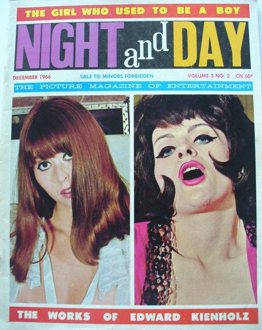 NIGHT AND DAY magazine side cover  Vol 3 # 2  December 1966