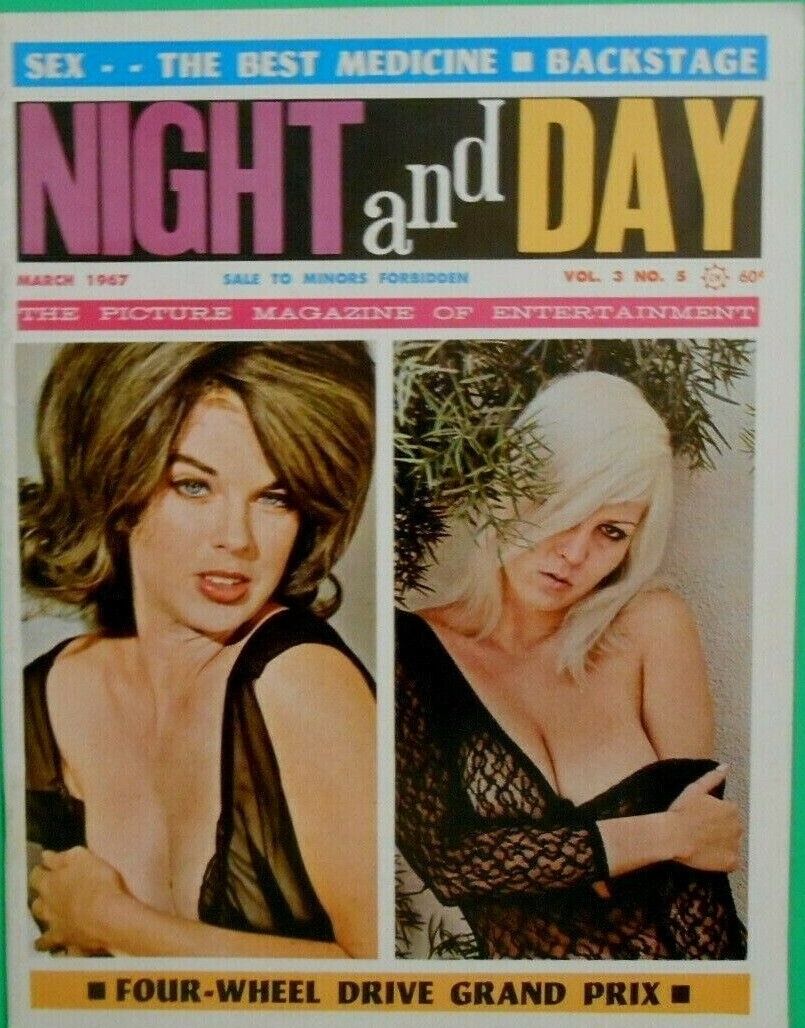 NIGHT AND DAY magazine side cover  Vol 3 No  5  March 1967