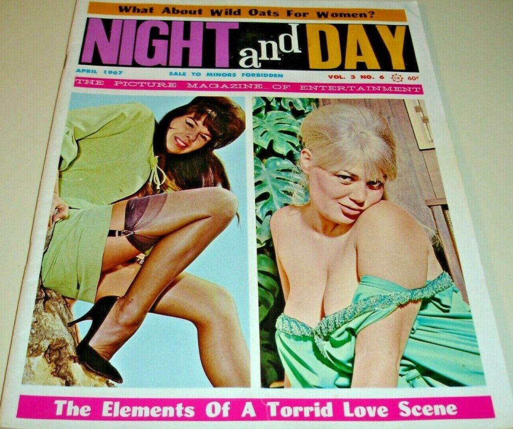 NIGHT AND DAY magazine side cover  Vol 3 No  6  April 1967