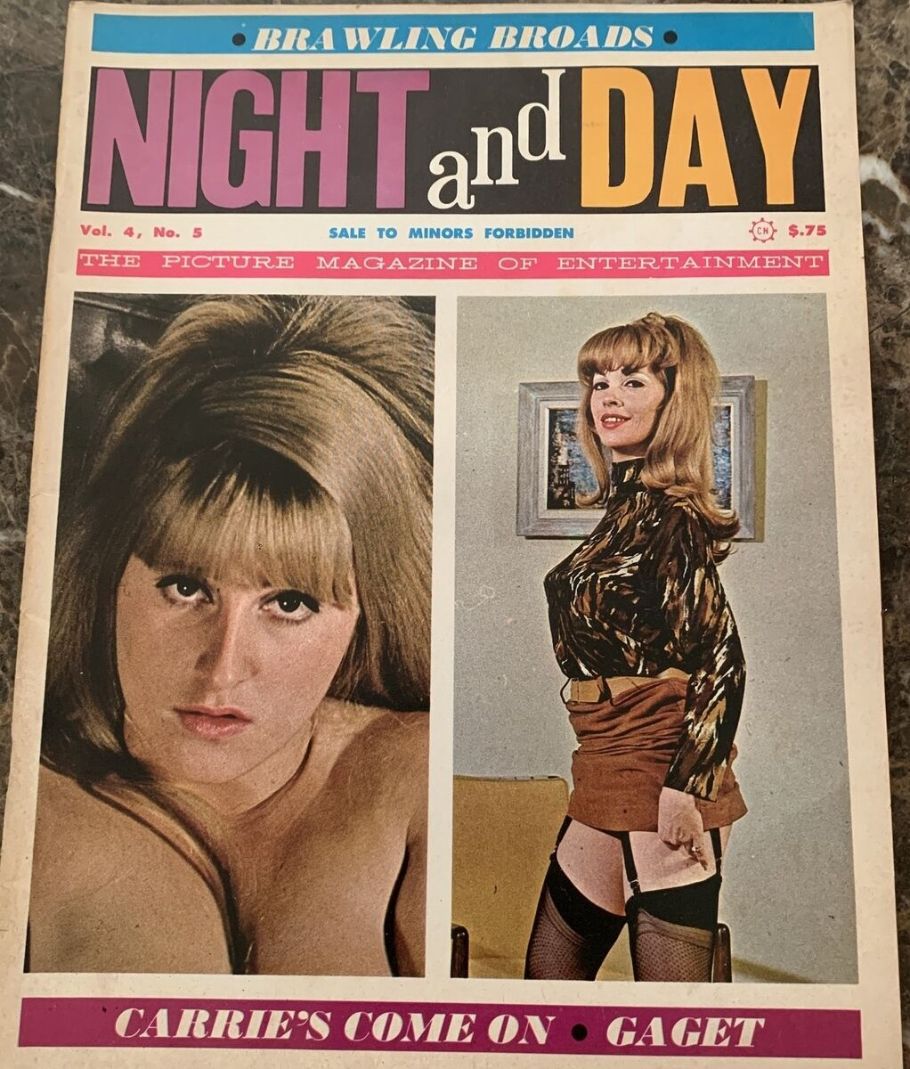NIGHT AND DAY magazine side cover  Vol 4 No  5  March 1968