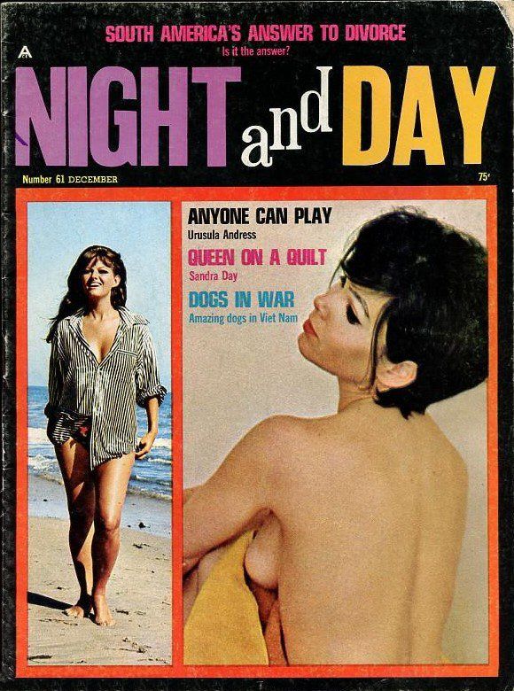 NIGHT AND DAY magazine side cover Issue 61  December 1968