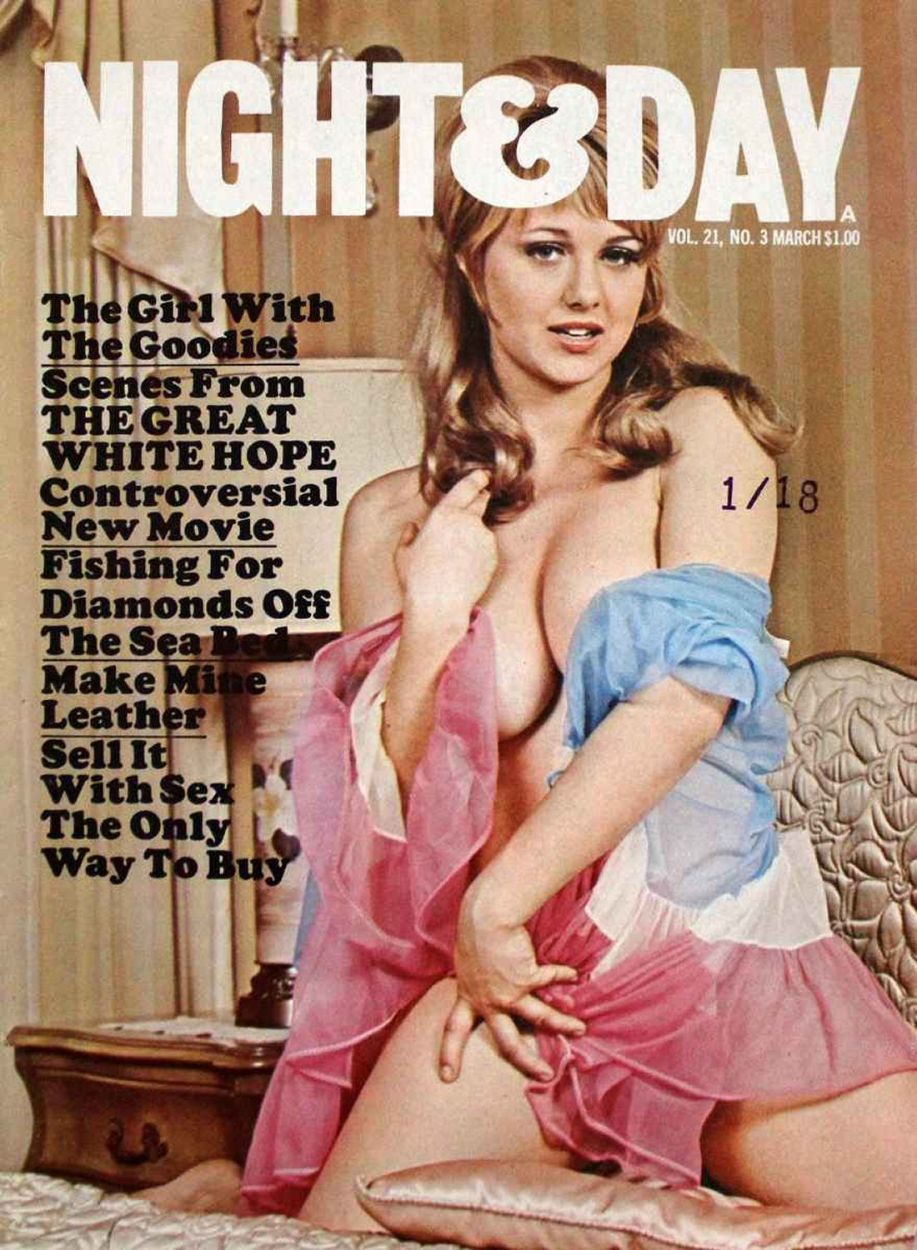 NIGHT AND DAY magazine side cover  March 1971