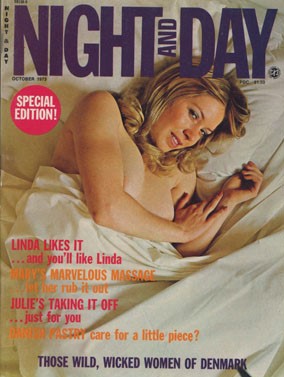 NIGHT AND DAY magazine side cover  October 1973