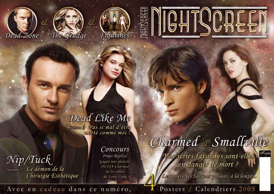 NIGHTSCREEN magazine side cover Issue 1  2005
