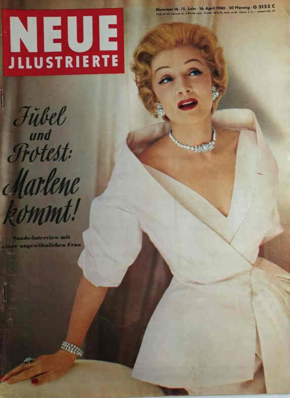 NEUE ILLUSTRIERTE magazine side cover Issue 16 16 April 1960