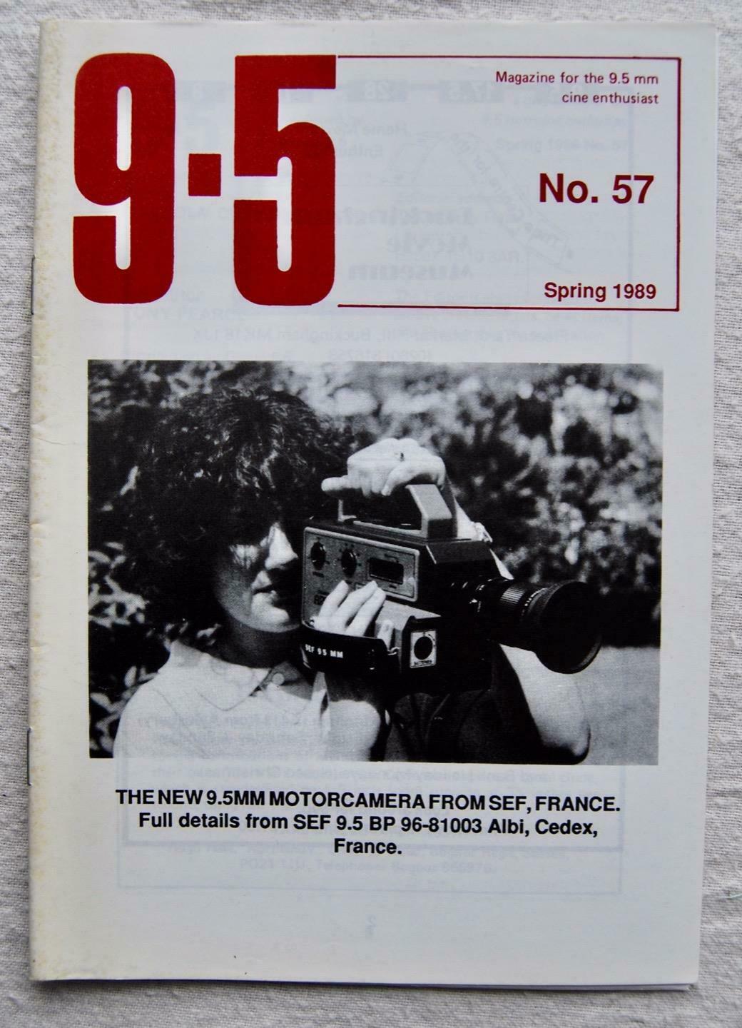 9.5 magazine side cover Issue 57 Spring 1989