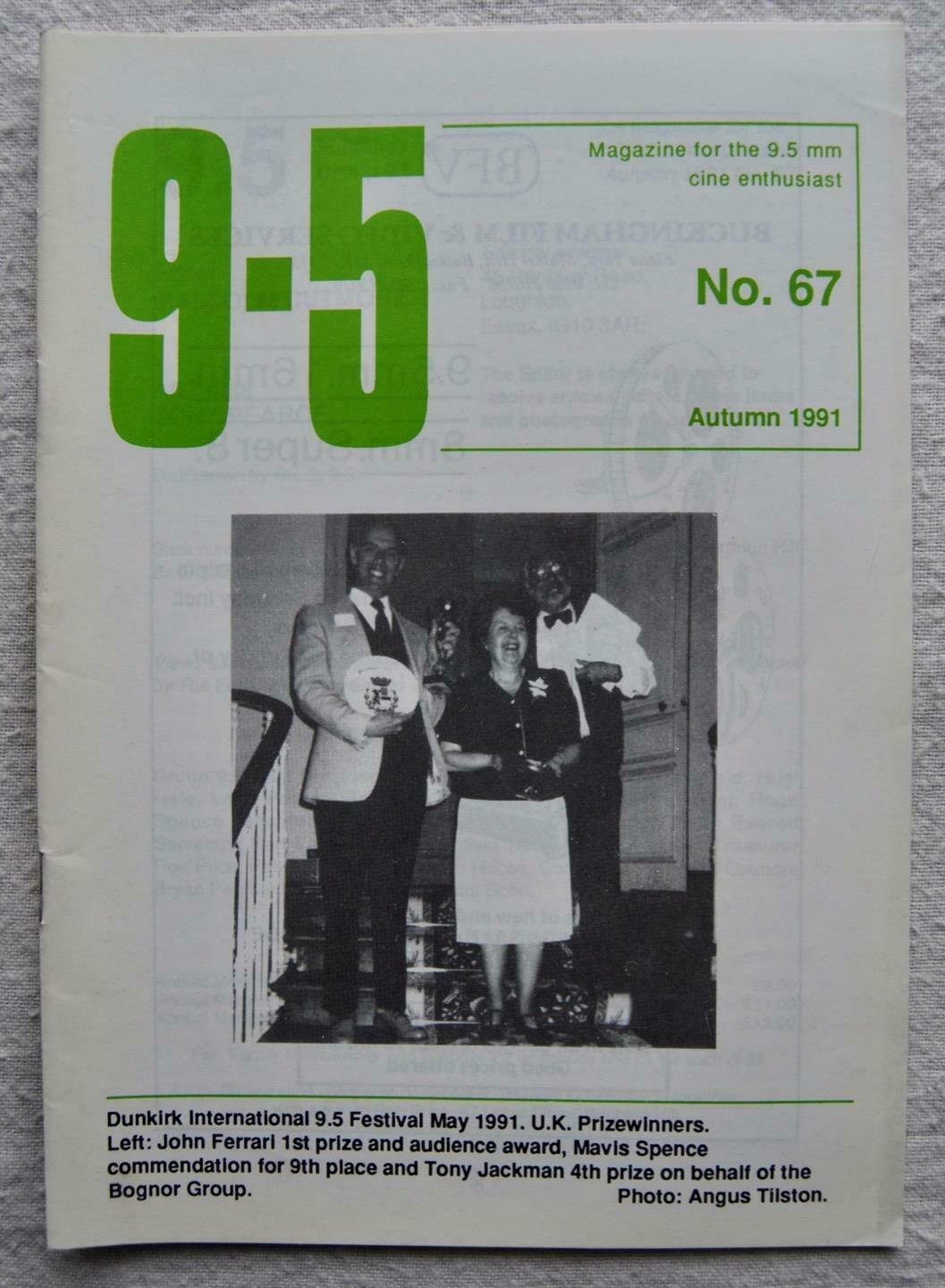 9.5 magazine side cover Issue 67 Autumn 1991