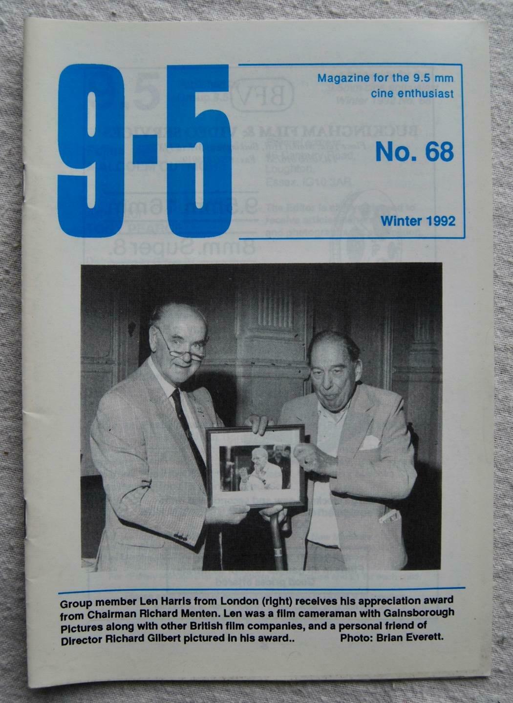 9.5 magazine side cover Issue 68 Winter 1992