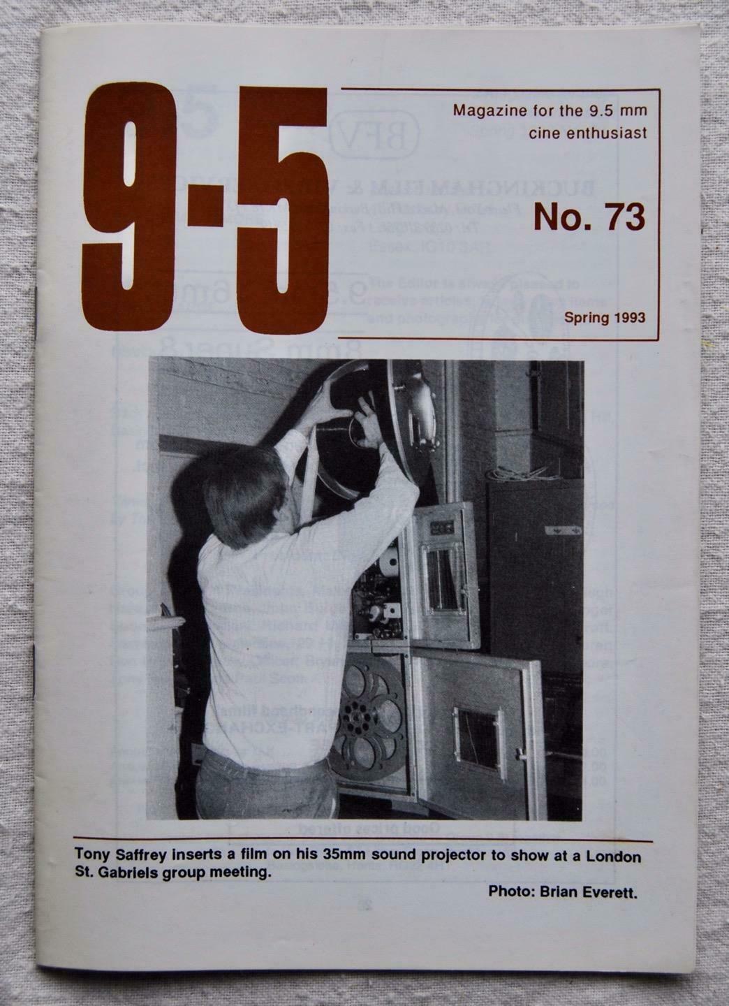 9.5 magazine side cover Issue 73 Spring 1993