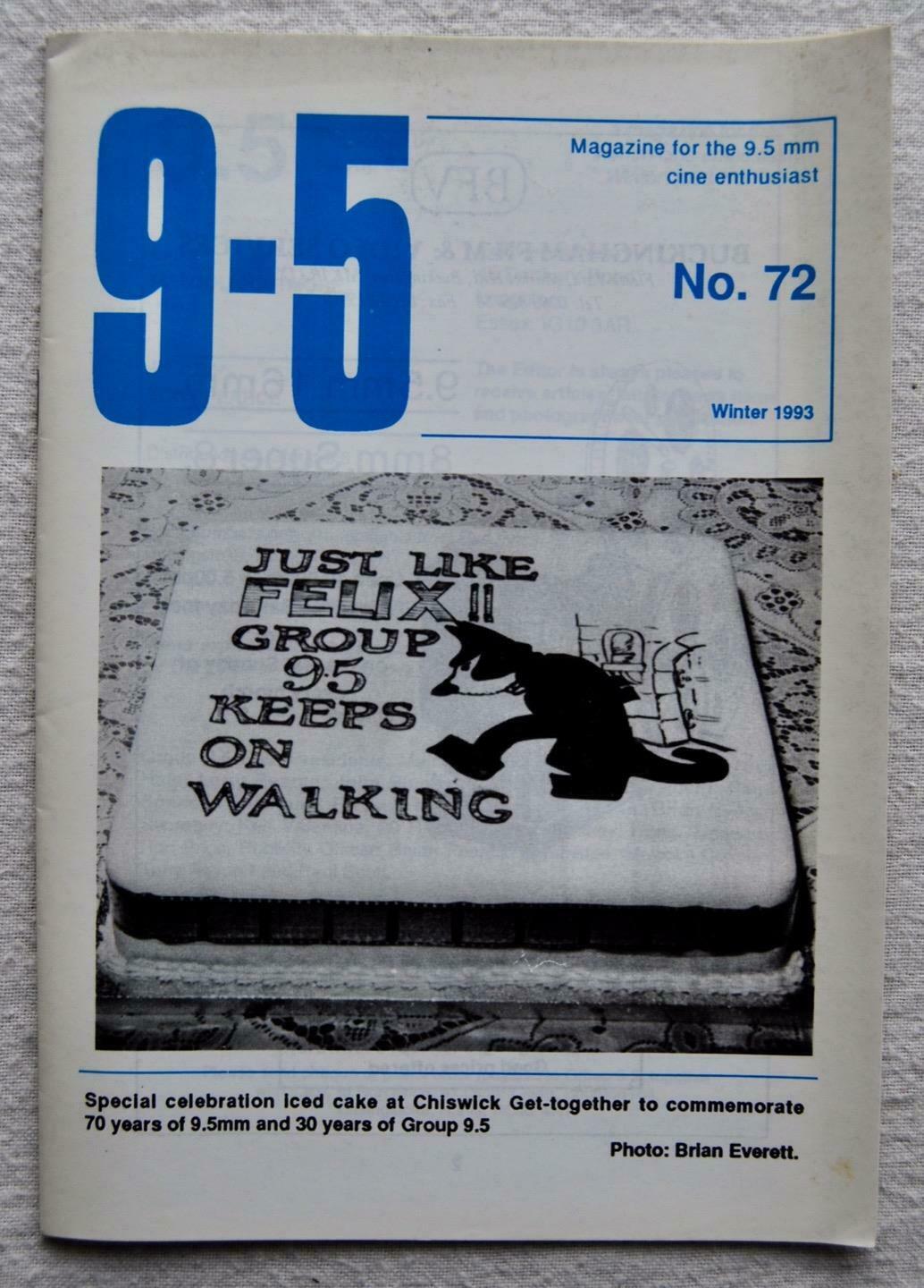 9.5 magazine side cover Issue 72 Winter 1993