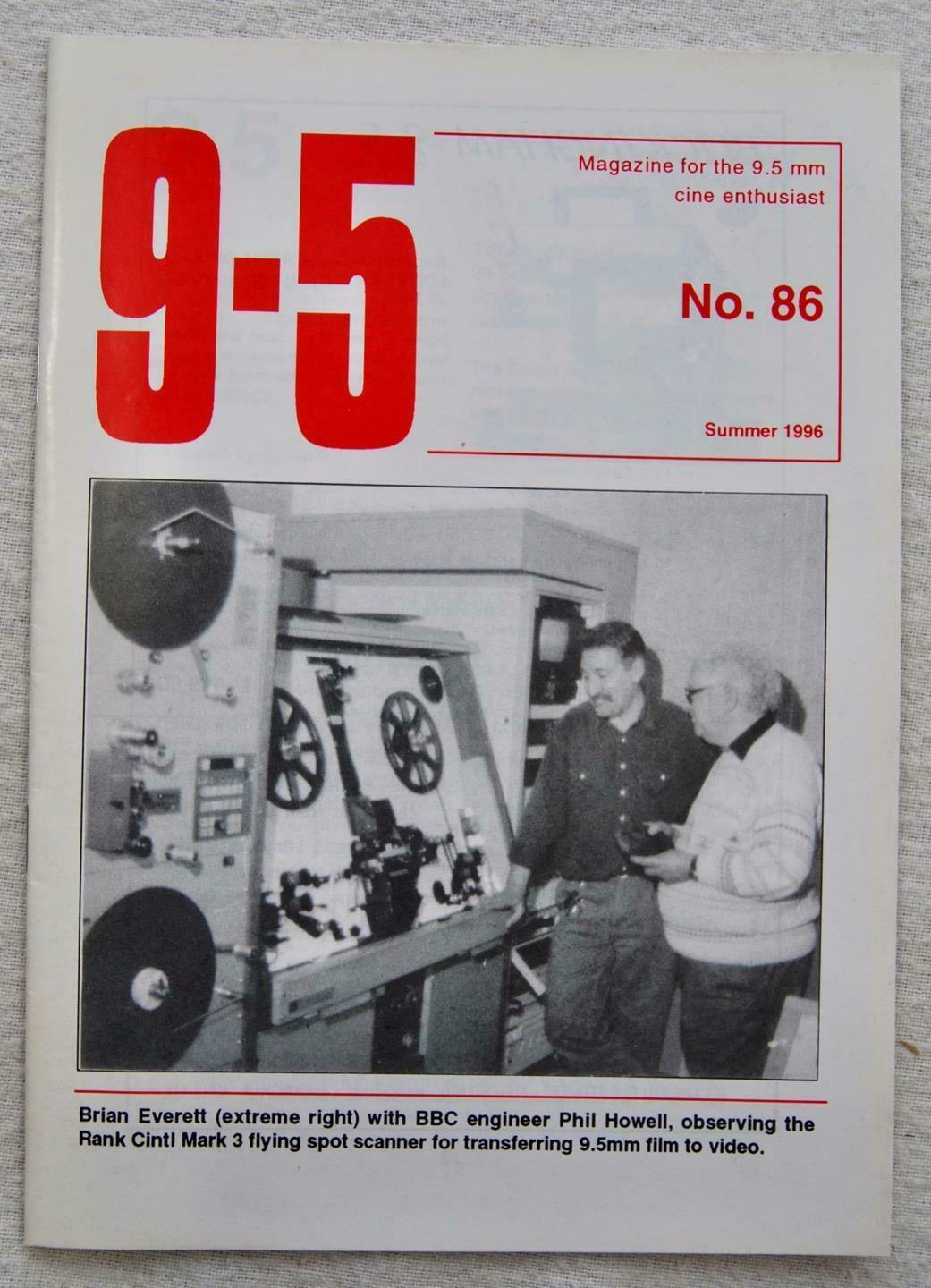 9.5 magazine side cover Issue 86 Summer 1996
