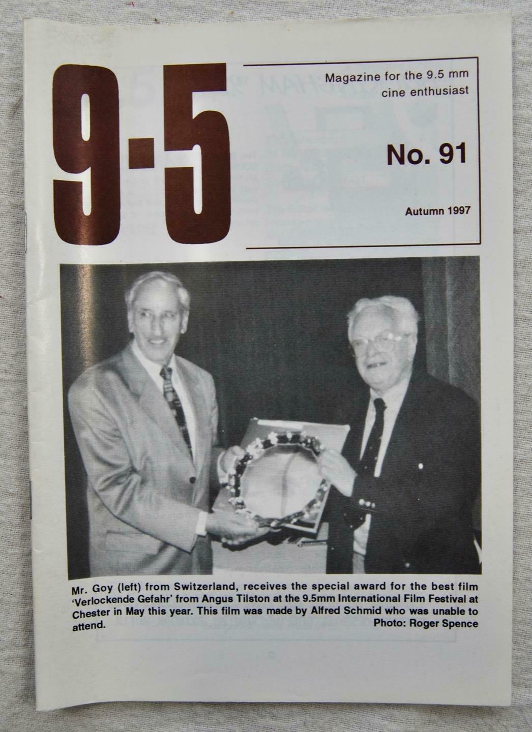 9.5 magazine side cover Issue 91 Autumn 1997