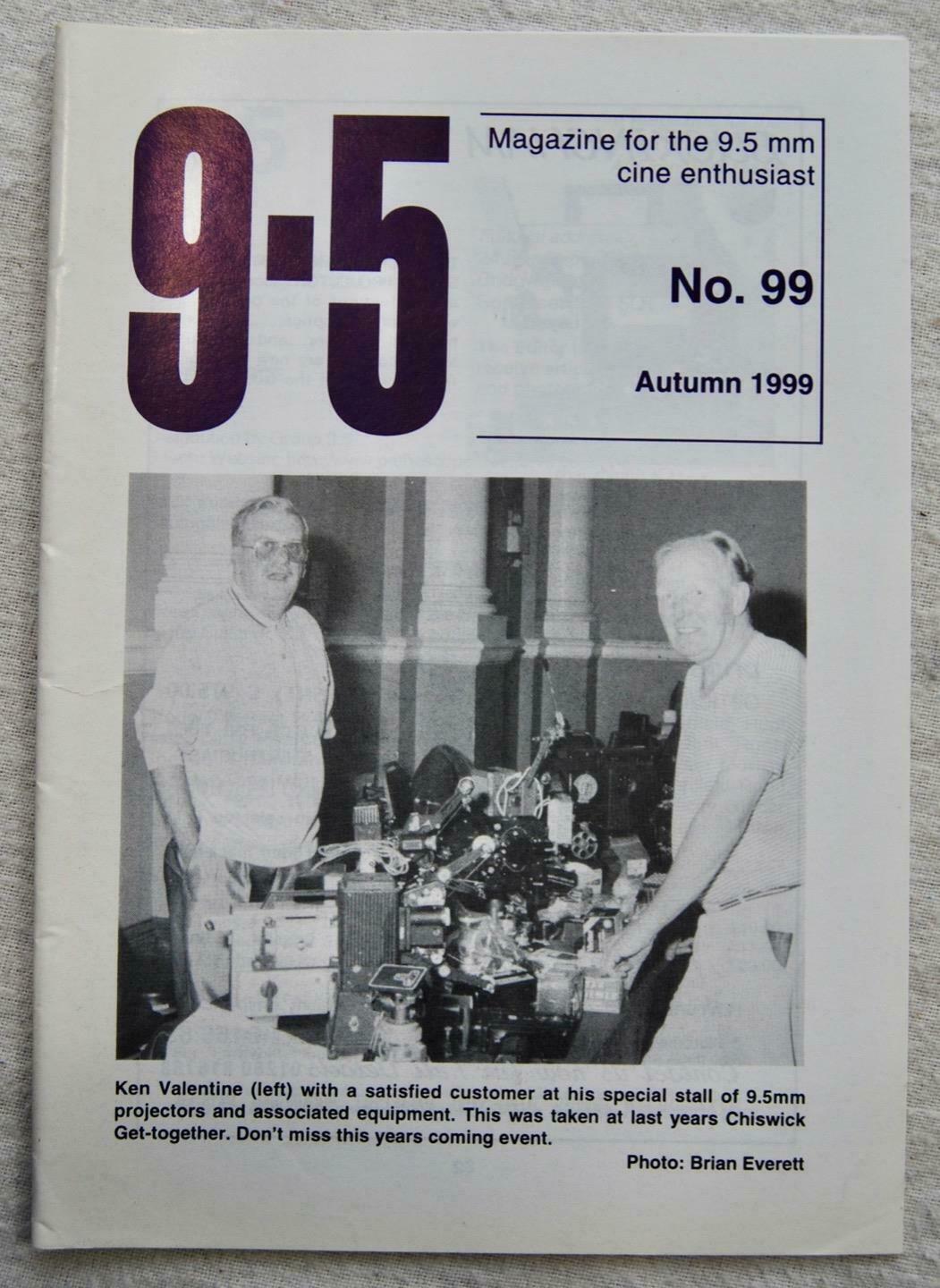 9.5 magazine side cover Issue 99 Autumn 1999