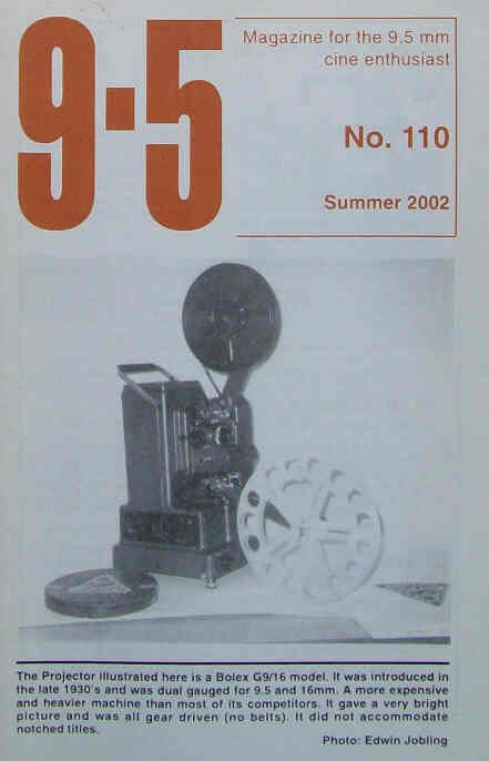 9.5 magazine side cover Issue 110 Summer 2002