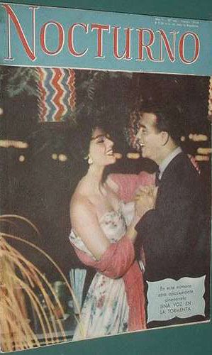 NOCTURNO (Mex) magazine side cover Issue 40 February 1954