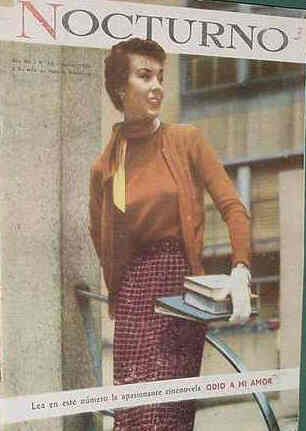 NOCTURNO (Mex) magazine side cover Issue 65 March 1956