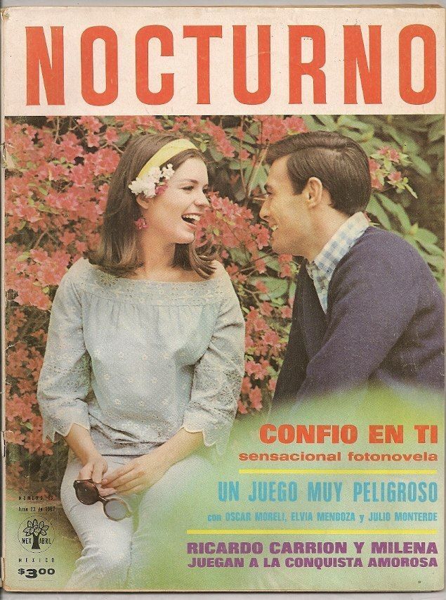 NOCTURNO (Mex) magazine side cover 23 June 1957