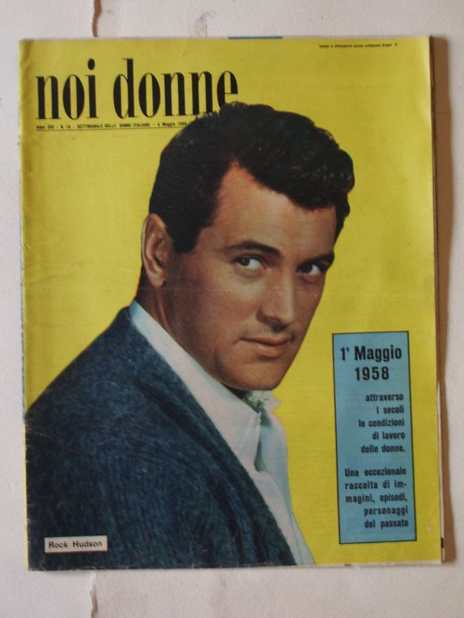 NOI DONNE magazine side cover Issue 18 4 May 1958