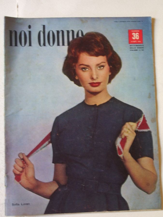 NOI DONNE magazine side cover Issue 36 14 September 1958
