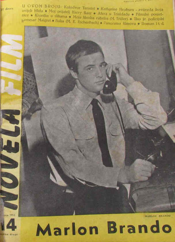 NOVELA FILM magazine side cover Issue 14   1953