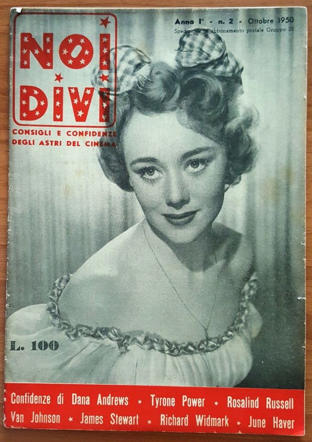 NOI DIVI magazine side cover Issue 2  October 1950