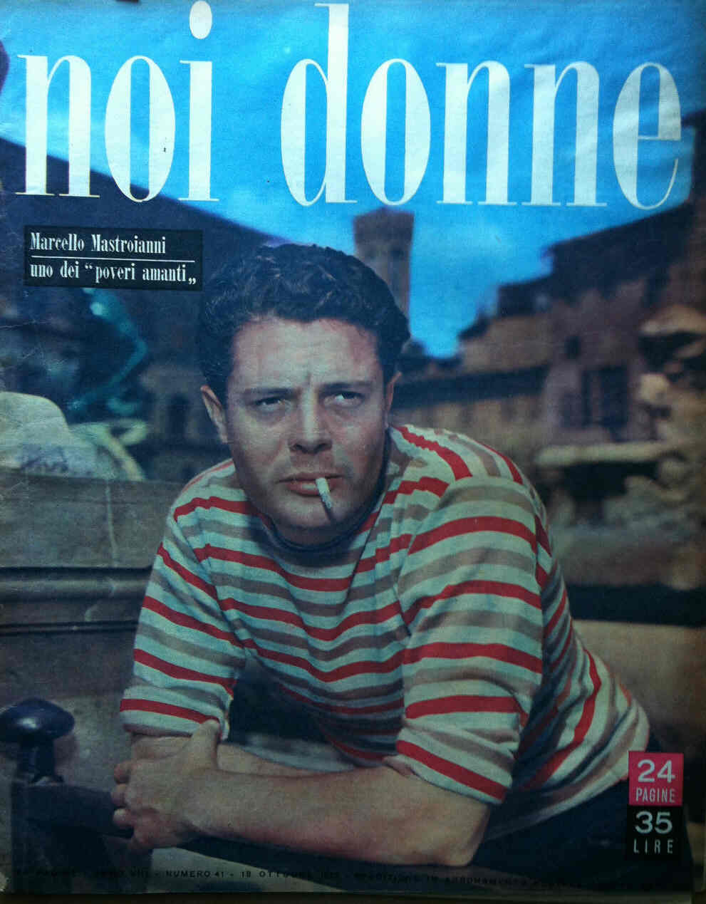 NOI DONNE magazine side cover Issue 41 18 October 1953