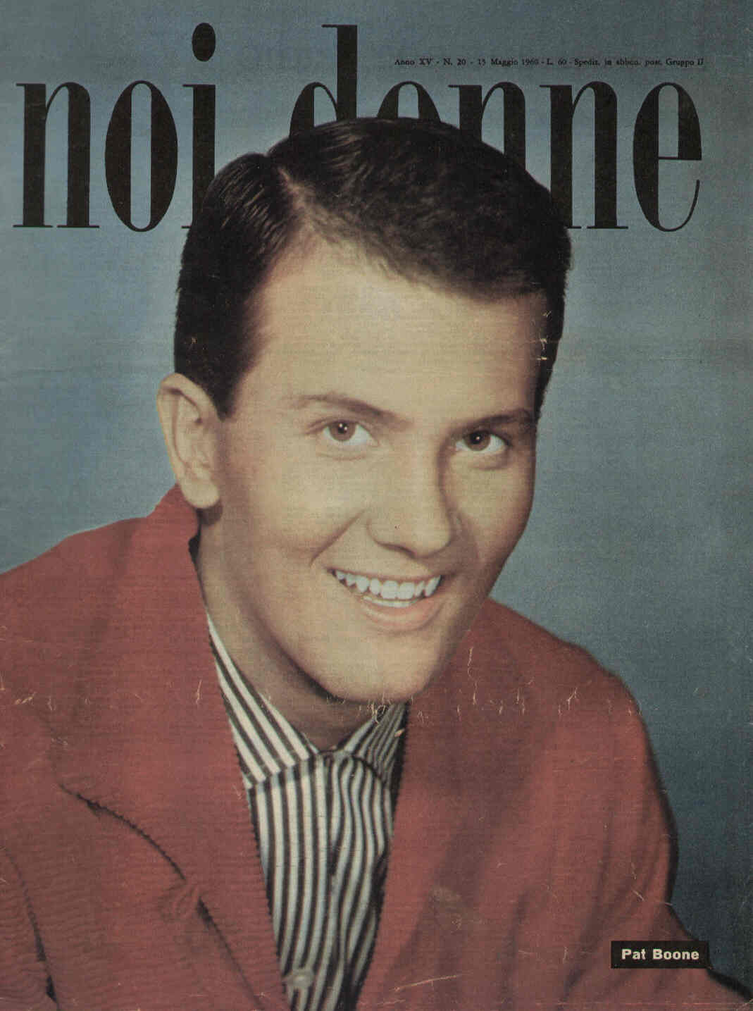 NOI DONNE magazine side cover Issue 20 15 May 1960