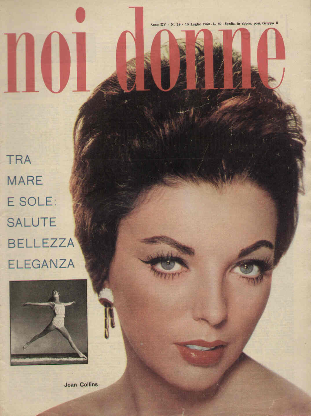 NOI DONNE magazine side cover Issue 28 10 July 1960
