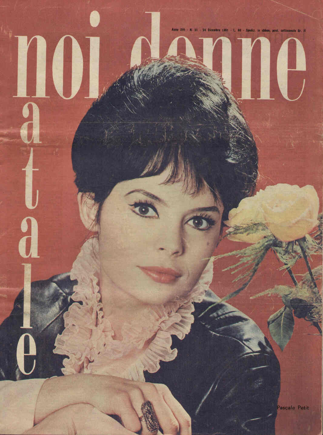 NOI DONNE magazine side cover Issue 51 24 December 1961