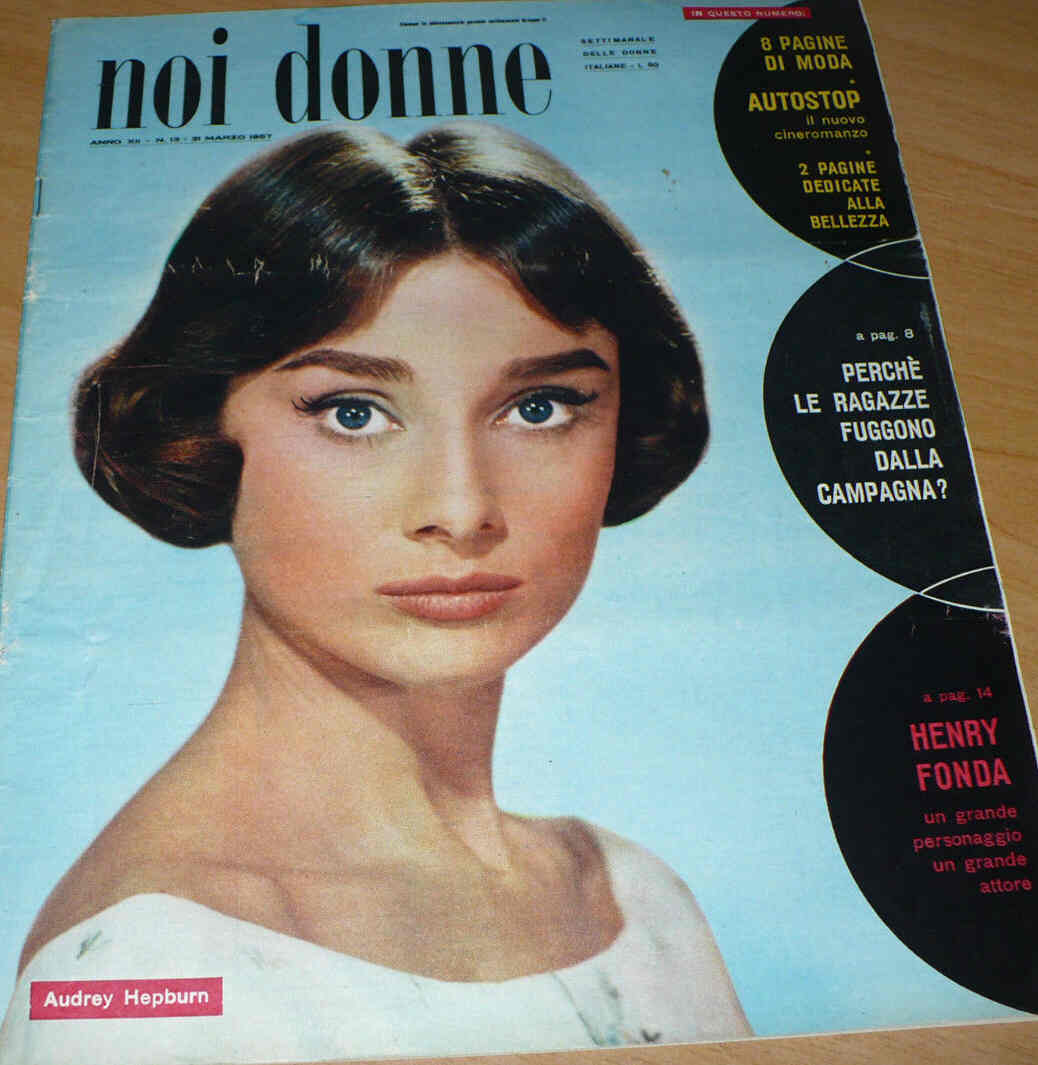 NOI DONNE magazine side cover Issue 13 31 March 1957