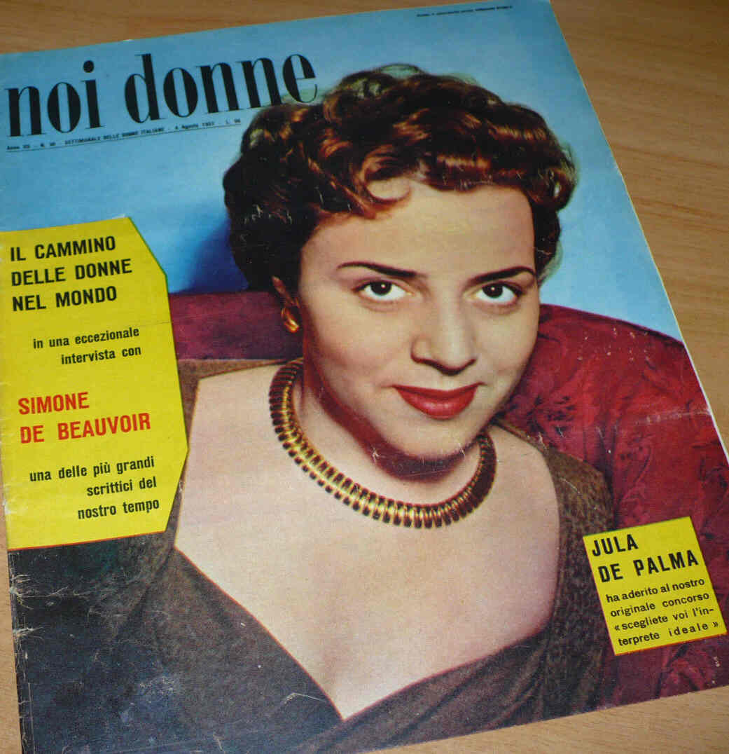 NOI DONNE magazine side cover Issue 30 4 August 1957
