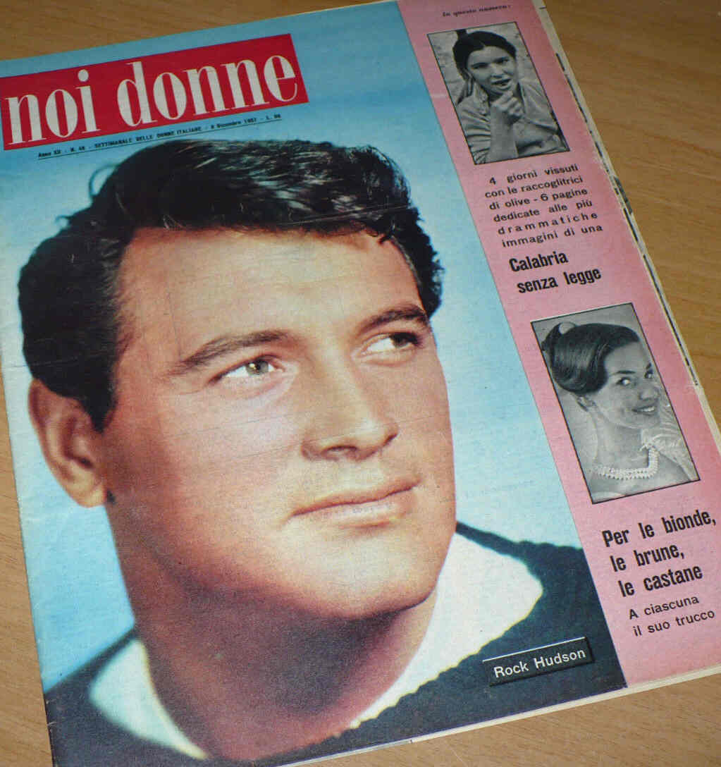 NOI DONNE magazine side cover Issue 48 8 December 1957