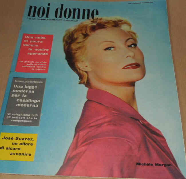 NOI DONNE magazine side cover Issue 31 3 August 1958